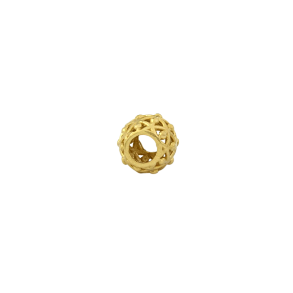 Charms złoty boho zawieszka na bransoletkę modułową, klasyczny wzór pełen koronkowej elegancji, piękny prezent dla mamy, masa charmsa 1,55g.