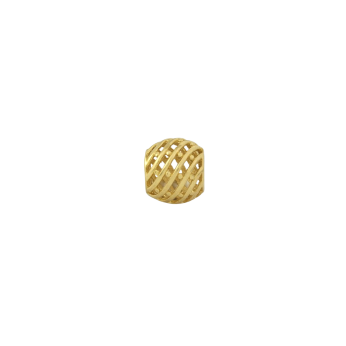 Złoty charms koralik na bransoletkę złoto (próba jubilerska 585), pasuje na bransoletki do 4mm grubości, masa charmsa 1,22 g.