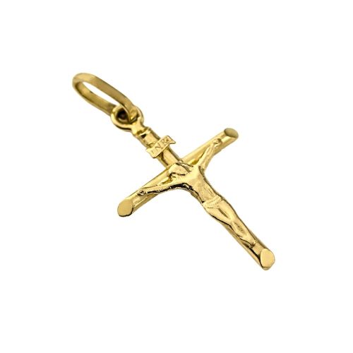 krzyżyk złoty męski damski żółte złoto 585