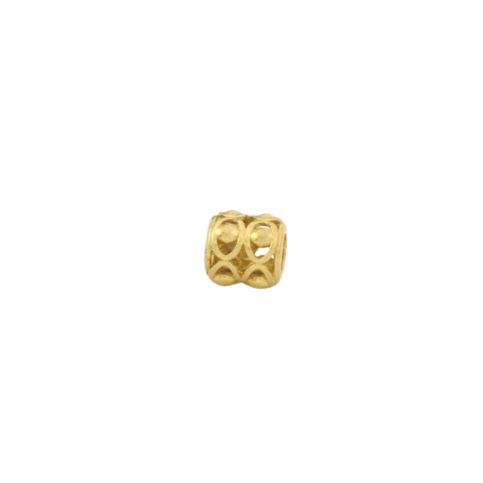 Złoty charms OKO na bransoletkę złoto (próba jubilerska 585), pasuje na bransoletki do 4mm grubości, masa charmsa 1,05g.