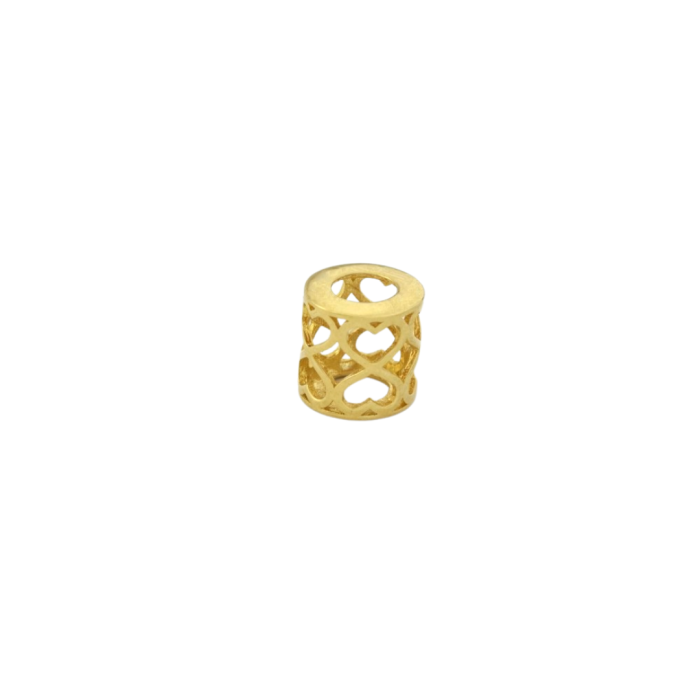 Złoty charms na bransoletkę złoto (próba jubilerska 585), pasuje na bransoletki do 4mm grubości, masa charmsa 1,20g.