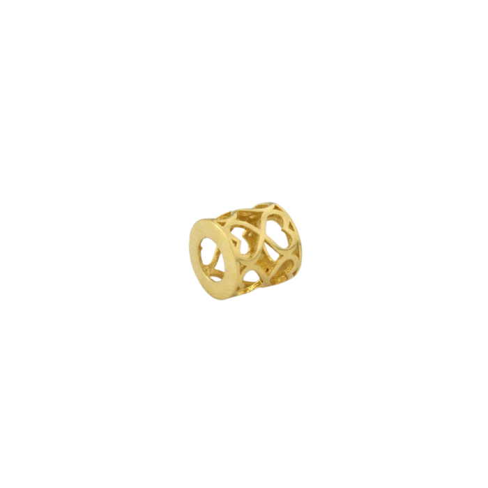 Złoty charms na bransoletkę złoto (próba jubilerska 585), pasuje na bransoletki do 4mm grubości, masa charmsa 1,20g.